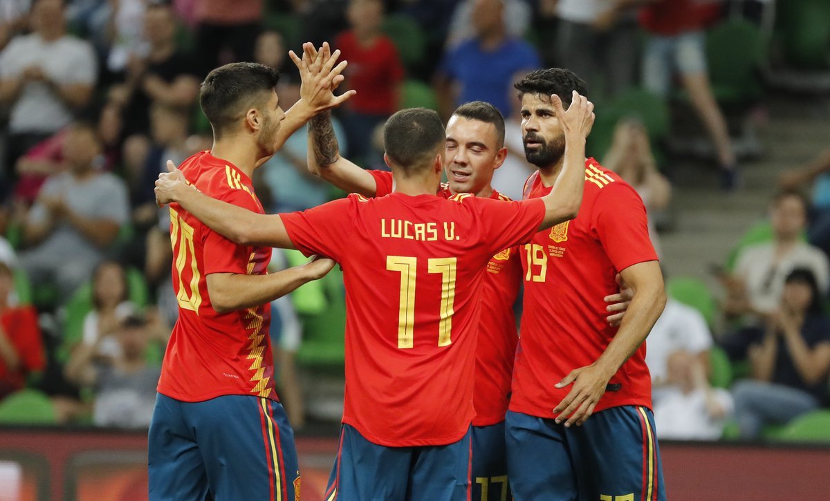 Spania oppvarming match 1-0 Tunisia